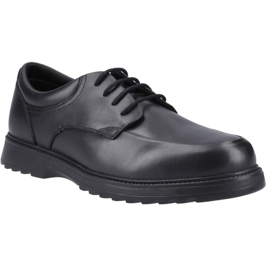 Hush Puppies Romeo Leren Zwarte Schoenen Voor Jongens - Image 1