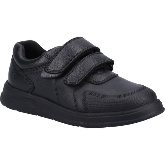 Hush Puppies Ryan SNR Leren Zwarte Schoenen Voor Jongens - Image 1