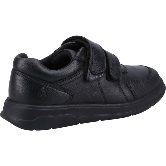 Hush Puppies Ryan SNR Leren Zwarte Schoenen Voor Jongens - Image 2