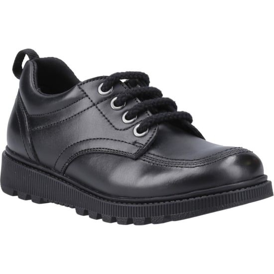 Hush Puppies Keeley Meisjes Zwarte Veterschoenen Van Leer - Image 1