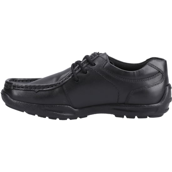 Hush Puppies Mackenzie Wallabee Leren Zwarte Veterschoenen Voor Jongens - Image 4