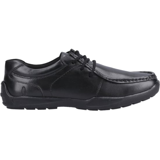 Hush Puppies Mackenzie Wallabee Leren Zwarte Veterschoenen Voor Jongens - Image 5