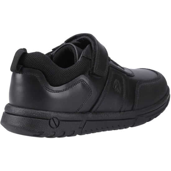 Hush Puppies Sutton Bungee Leren Zwarte Veterschoenen Voor Jongens - Image 2