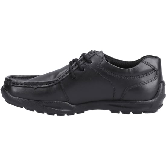 Hush Puppies Mackenzie Wallabee Leren Zwarte Veterschoenen Voor Jongens - Image 4