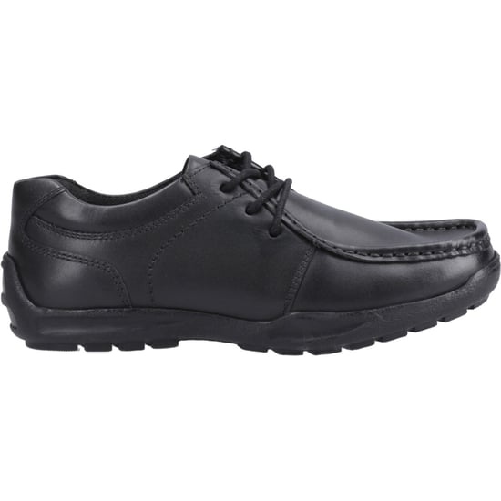 Hush Puppies Mackenzie Wallabee Leren Zwarte Veterschoenen Voor Jongens - Image 5