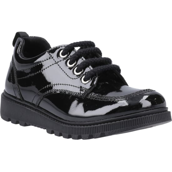 Hush Puppies Keeley Meisjes Zwarte Veterschoenen Van Leer - Image 1