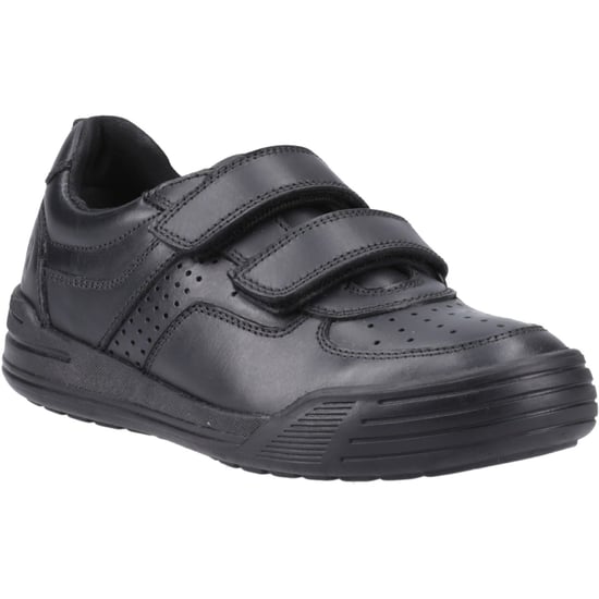 Hush Puppies Sully Leren Zwarte Schoenen Voor Jongens - Image 1