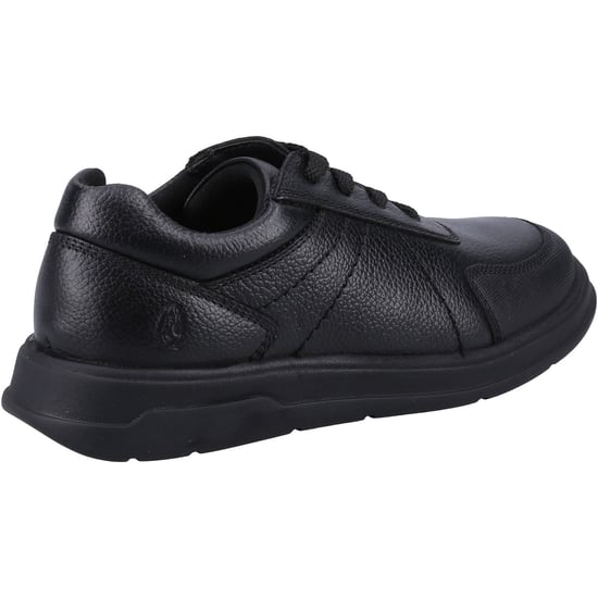 Hush Puppies Robert JNR Leren Zwarte Veterschoenen Voor Jongens - Image 2