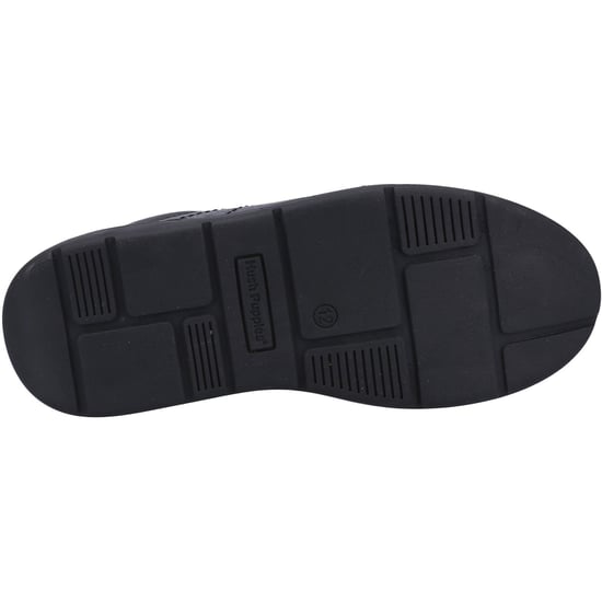 Hush Puppies Robert JNR Leren Zwarte Veterschoenen Voor Jongens - Image 3