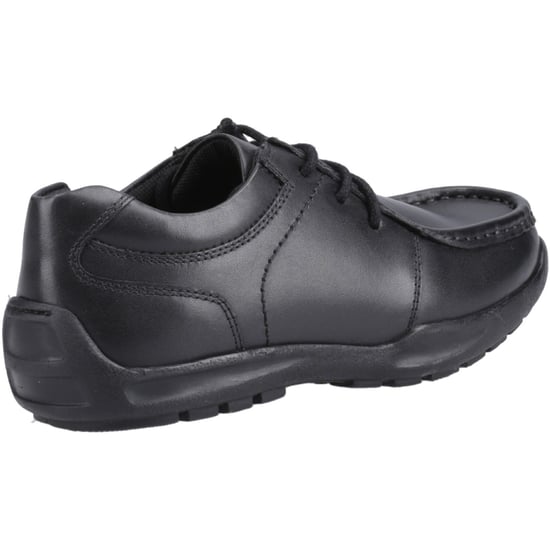 Hush Puppies Mackenzie Wallabee Leren Zwarte Veterschoenen Voor Jongens - Image 2