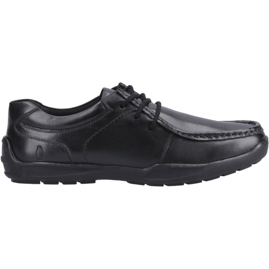 Hush Puppies Mackenzie Wallabee Leren Zwarte Veterschoenen Voor Jongens - Image 5