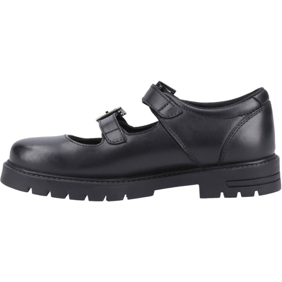 Hush Puppies Ella Senior Meisjes Zwart Leren Schoenen - Image 4