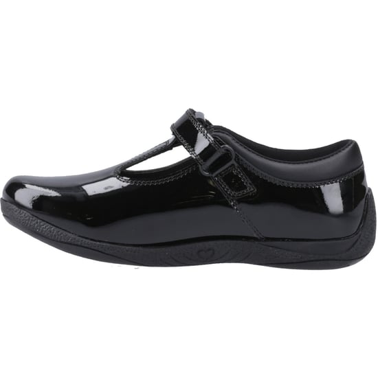 Hush Puppies Caitlin T-Bar Meisjes Zwart Leren Schoenen - Image 4