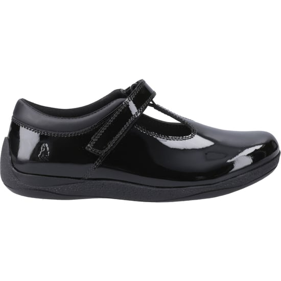 Hush Puppies Caitlin T-Bar Meisjes Zwart Leren Schoenen - Image 5