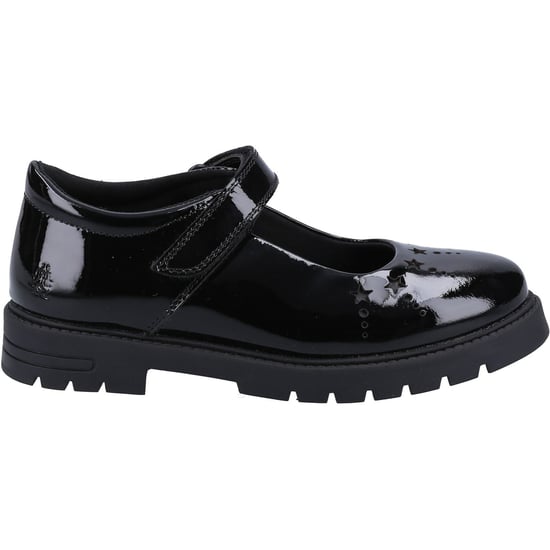 Hush Puppies Sabrina Patent SNR Meisjes Zwart Leren Schoenen - Image 4