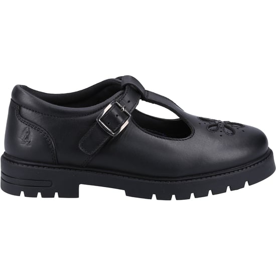 Hush Puppies Fiona JNR Meisjes Zwart Leren Schoenen - Image 4