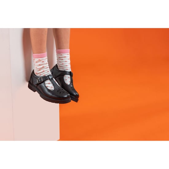 Hush Puppies Fiona JNR Meisjes Zwart Leren Schoenen - Image 6