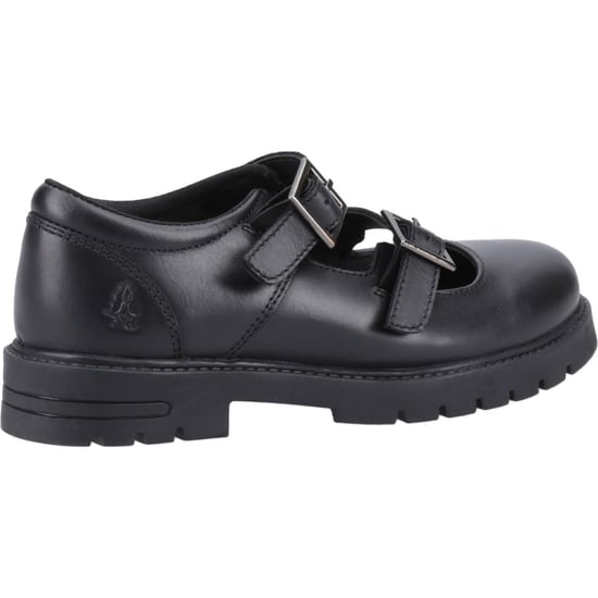 Hush Puppies Ella Junior Meisjes Zwart Leren Schoenen - Image 2
