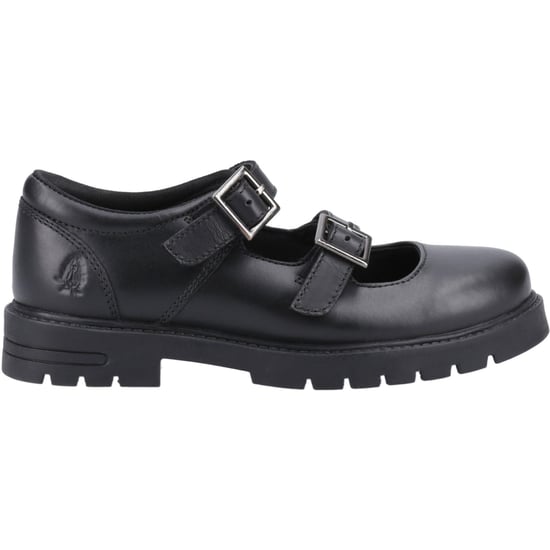 Hush Puppies Ella Junior Meisjes Zwart Leren Schoenen - Image 5