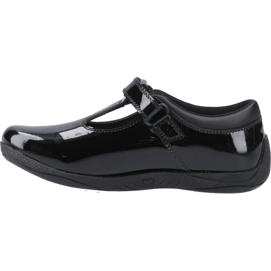 Hush Puppies Caitlin T-Bar Meisjes Zwart Leren Schoenen - Image 4