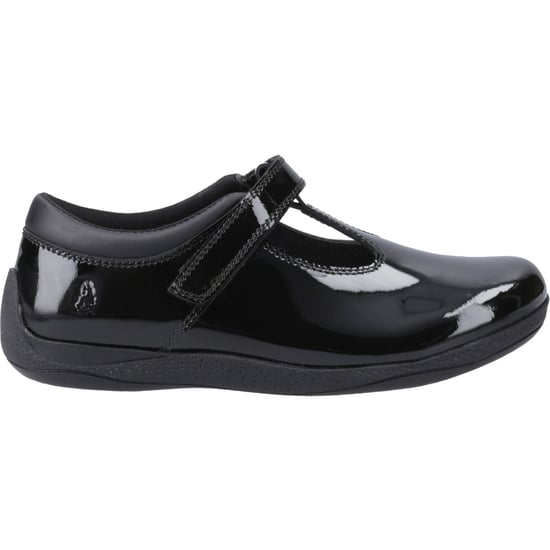 Hush Puppies Caitlin T-Bar Meisjes Zwart Leren Schoenen - Image 5