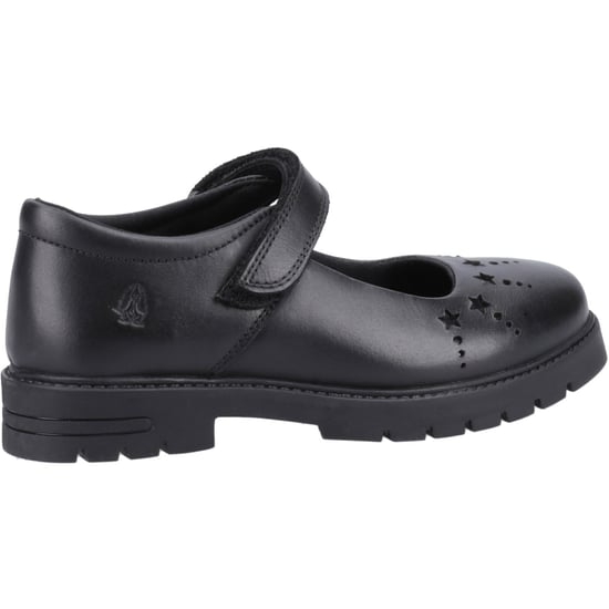 Hush Puppies Sabrina Senior Meisjes Zwart Leren Schoenen - Image 2