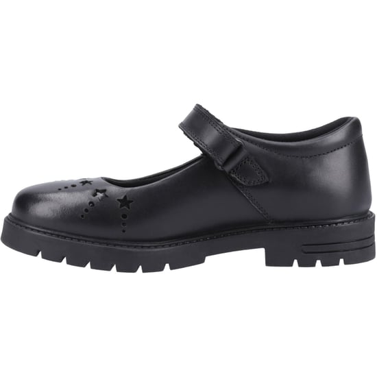 Hush Puppies Sabrina Senior Meisjes Zwart Leren Schoenen - Image 4