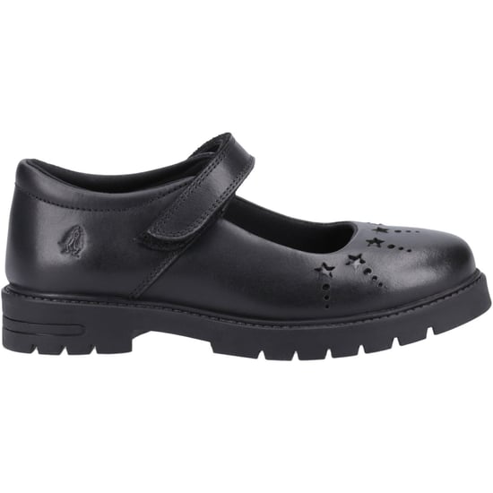Hush Puppies Sabrina Senior Meisjes Zwart Leren Schoenen - Image 5