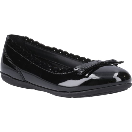 Hush Puppies Lillie Ballerina Patent Leren Zwarte Ballerina's Voor Meisjes - Image 1