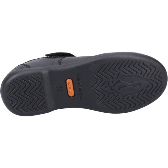 Hush Puppies Bianca SNR Meisjes Zwart Leren Schoenen - Image 3