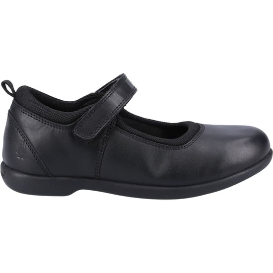 Hush Puppies Bianca SNR Meisjes Zwart Leren Schoenen - Image 4