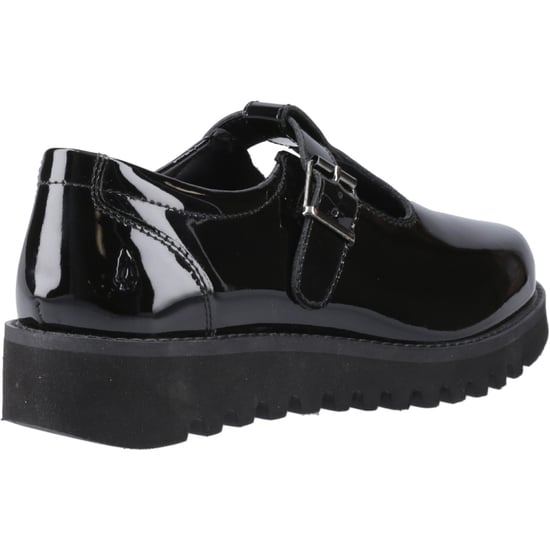Hush Puppies Florrie T-Bar Meisjes Zwart Leren Schoenen - Image 2
