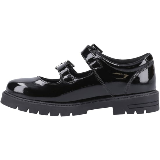 Hush Puppies Ella Patent Junior Meisjes Zwart Leren Schoenen - Image 4