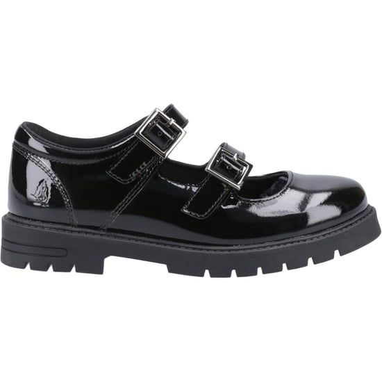Hush Puppies Ella Patent Junior Meisjes Zwart Leren Schoenen - Image 5