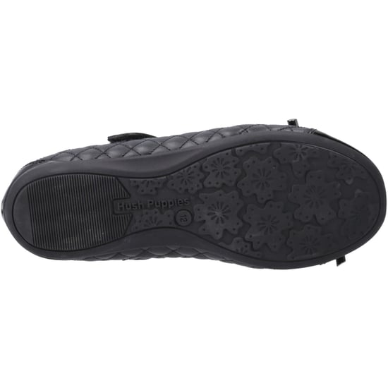 Hush Puppies Lottie Leren Zwarte Ballerina's Voor Meisjes - Image 3