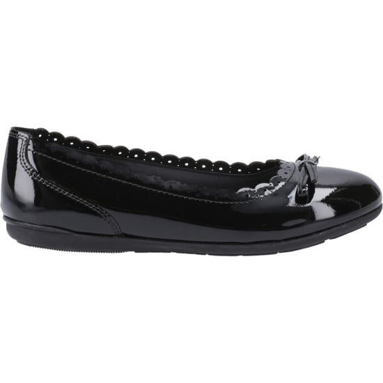 Hush Puppies Lillie Ballerina Patent Leren Zwarte Ballerina's Voor Meisjes - Image 4