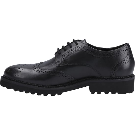 Hush Puppies Gabi Lace Up Meisjes Zwart Leren Brogues - Image 4