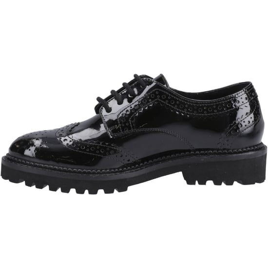 Hush Puppies Gabi Lace Up Meisjes Zwart Leren Brogues - Image 4