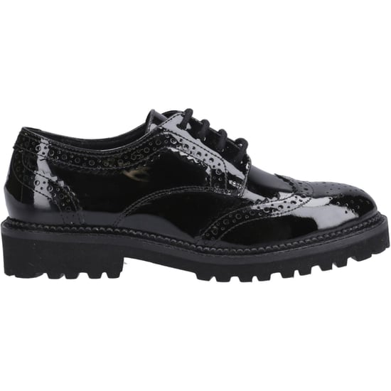 Hush Puppies Gabi Lace Up Meisjes Zwart Leren Brogues - Image 5