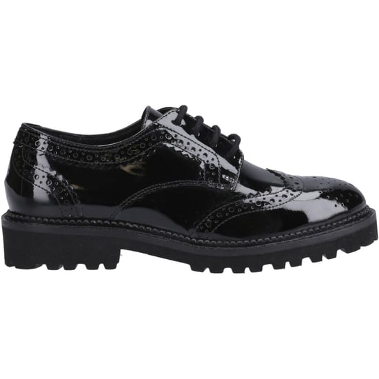 Hush Puppies Gabi Lace Up Meisjes Zwart Leren Brogues - Image 5