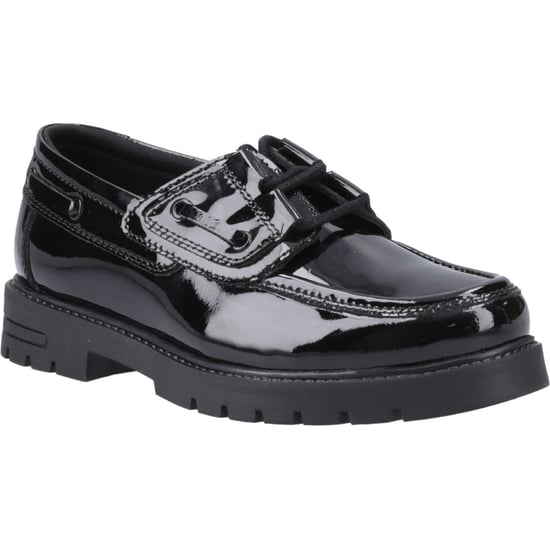 Hush Puppies Lucy Meisjes Zwart Leren Bootschoenen - Image 1