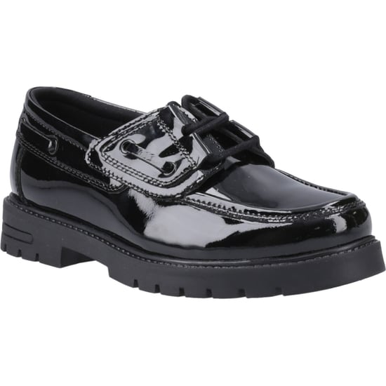 Hush Puppies Lucy Meisjes Zwart Leren Bootschoenen - Image 1