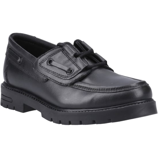 Hush Puppies Lucy Meisjes Zwart Leren Bootschoenen - Image 1