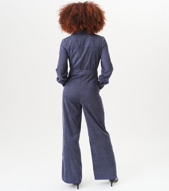 Jumpsuit met lange mouwen en koordjes aan de voorkant - Image 4