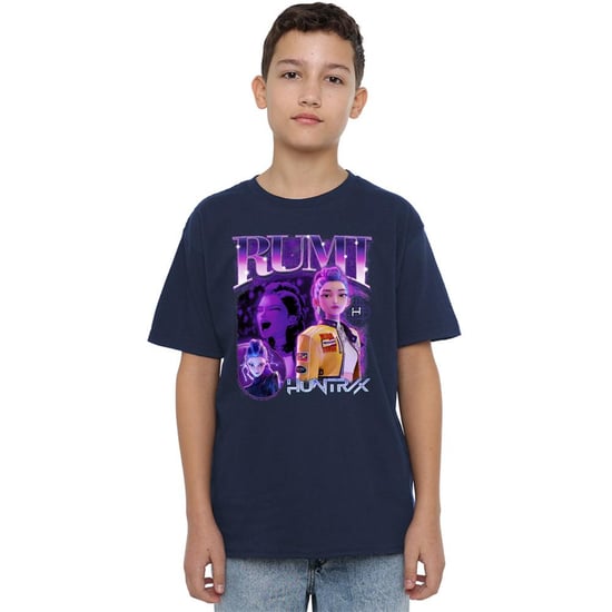 K-Pop Demon Hunters Kinderen Huntr/X Rumi T-Shirt (Marineblauw) - Image 4