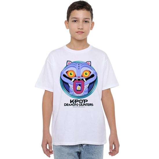 K-Pop Demon Hunters Kinderen/Kinderen Save The Date Derpy Tijger Cartoon T-shirt (Wit) - Image 5