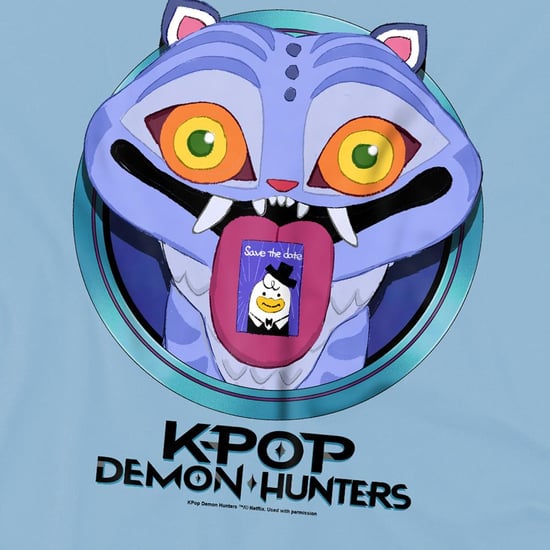 K-Pop Demon Hunters Kinderen/Kinderen Save The Date Derpy Tijger Cartoon T-shirt (Hemelsblauw) - Image 3