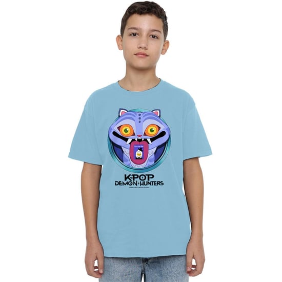 K-Pop Demon Hunters Kinderen/Kinderen Save The Date Derpy Tijger Cartoon T-shirt (Hemelsblauw) - Image 5