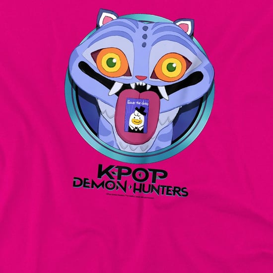 K-Pop Demon Hunters Kinderen/Kinderen Save The Date Derpy Tijger Cartoon T-shirt (Fuchsia) - Image 3