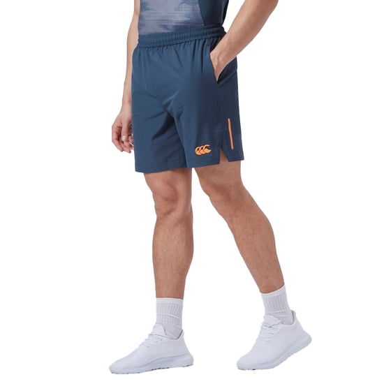 Canterbury Heren Geweven Shorts (Marine/Oranje) - Image 2